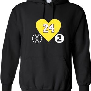 Kobe Bryant and Gigi Lakers Black Hoodie